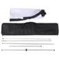 Custom Teardrop Flag kit includes flag, poles, base, and carrying bag