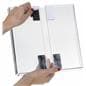 Brochure Holder with 4 Hook and Loop Strips