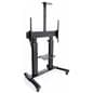 Heavy duty rolling TV stand with adjustable height