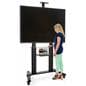 Heavy duty rolling TV stand for classrooms