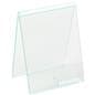 Bent Acrylic Sign Holder with Business Card Pocket