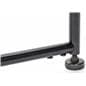 Pipe A-Frame Clothes Rack with Wood Shelf with Floor Levelers