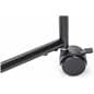 Pipe A-Frame Clothes Rack with Wood Shelf with Lockable Wheels