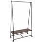 Pipe A-Frame Clothes Rack with Wood Shelf
