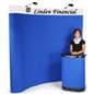 curved trade show booth