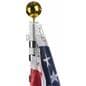 Telescoping Flagpole Close-Up of American Flag