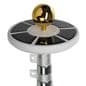 Solar flagpole light attachment