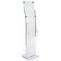 Catalog Rack: Acrylic w/2-Tiered Adjustable Pocket