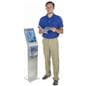 8.5 x 11 Sign Kiosk with Brochure Holder & Laminated MDF