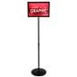 Metal sign frame for customized graphics