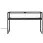Showcase table measures 59 inches wide 