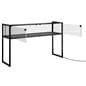 Showcase table with black iron frame 