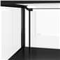 Showcase table with LED light strip