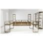 Locking glass display cabinet in retail showroom