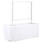 Trade show tabletop display with aluminum frame