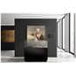 Frameless glass display cabinet with moisture control