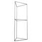 trade show display tower with lightweight frame