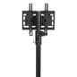 Universal bracket included with TV tripod mount