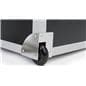 Ttrade show floor tile carrying case with wheels