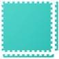 Interlocking foam flooring with removable edge trim pieces