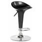 Black Trade Show Table & Stool Set, Black & Chrome