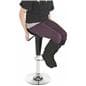 Black Trade Show Table & Stool Set, Foot Rest
