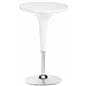 White Trade Show Table & Stool Set with Pneumatic Lift