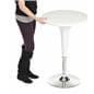 White Trade Show Table & Stool Set, 3 Pieces