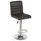 Black Gas Lift Chair and Table Set, Height Adjustable