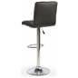 Black Gas Lift Chair and Table Set with Padded Seats