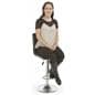 Black Gas Lift Chair and Table Set is Very Comfortable