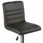 Black Gas Lift Chair and Table Set Made with Faux Leather & ABS Plastic