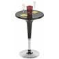 Black Gas Lift Chair and Table Set, Rotating
