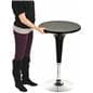 Black Gas Lift Chair and Table Set, Adjust from Low to High