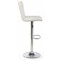 White Gas Lift Chair and Table Set, High Backrest for Comfort