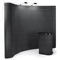 Trade show display booth kit with fabric back wall