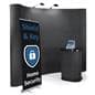 Trade show display booth kit with travel cases