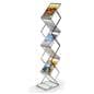 Trade show booth kits with silver aluminum literature stand 