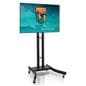 Trade show booth kits with black collapsible tv stand 
