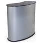 Curved Exhibit Counter Made of Plastic & MDF