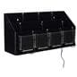 Charging unit can be used on a countertop or mounted to a wall