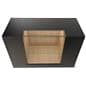 Two tone retail showcase with flat top surface