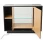 Two tone retail showcase with swing open display door