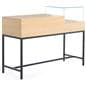 Retail showcase display table with black base