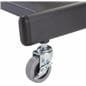 LCD TV Stand with 4 Acrylic Literature Pockets & Locking Casters