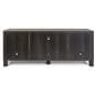 58-inch wood television console with cable management holes