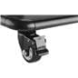 Contemporary mobile TV mount with 4 locking casters