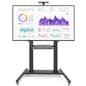 This mobile tv stand can mount a 60 inch to 100 inch monitor