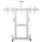 Dual screen tv stand with adjustable height 