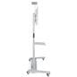 Dual screen tv stand with aluminum material